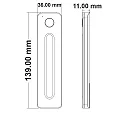 Sys-Pro 1 Zonen Fernbedienung Slide, mit magnetischer Halterung, inkl. Batterie