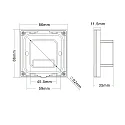 Sys-Pro weißdynamische 4 Zonen Einbau-Touch-Fernbedienung + DMX Output, 230V