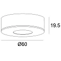 ISOLED LED Ein- und Unterbauleuchte MiniAMP, 3W, 24V DC, drehbar, dimmbar, 3W 3000K 240lm 60°, Schwarz