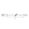 ISOLED extension cable MiniAMP 2-pole, white