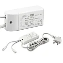 LED Trafo MiniAMP, IP20, 12V/DC, 0-30W, 200cm Kabel mit Flachstecker, sekundär 2 female Buchsen
