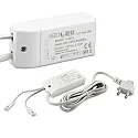 LED Trafo MiniAMP, IP20, 24V/DC, 0-30W, 200cm Kabel mit Flachstecker, sekundär 2 female Buchsen
