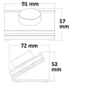 ISOLED Sys-Pro 1 Zonen Tisch-Fernbedienung, Konsole geneigt, schwarz, SingleColor