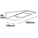 ISOLED LED Solar-Wandleuchte mit HF-Bewegungs- u. Helligkeitssensor, 2W, IP54, warmweiß