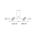 ISOLED MiniAMP Kontakt-SENSOR, 12-24V DC, 5A, IP20, mit 13.5cm / 150cm Anschlusskabel