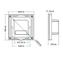 Sys-Pro recessed RGB+W touch remote + DMX output, 4 zones, 230V, white