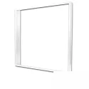 Zubehör für LED Panel - Aufbaurahmen, Aluminium, weiß RAL 9016, Panel 625 (62.5 x 62.5cm), Standard-Montage