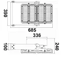 ISOLED LED Flutlicht 450W, 130x25° asymmetrisch, variabel, 1-10V dimmbar, neutralweiß, IP66