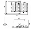 ISOLED LED Flutlicht 450W, 130x40° asymmetrisch, variabel, 1-10V dimmbar, neutralweiß, IP66