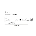 LED CRI919/940 MiniAMP Flexband, 12V, 10W, weißdynamisch, beidseitiges Kabel mit male-Stecker, 250cm