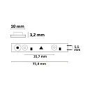 ISOLED LED HEQ830 Flexband Linse 160°, 24V, 17W, IP20, warmweiß