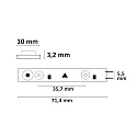 ISOLED LED HEQ860 Flexband Linse 160°, 24V, 17W, IP20, kaltweiß
