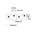 ISOLED LED WS2815 Digital SPI Flexband, 12V, 8W, IP20, RGB