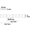 LED UV-C MiniAMP Flexband 270nm zur Flächendesinfekton, IP54, 12V DC, 6W, Kabel einseitig mit male-Stecker, 116cm, schwarz