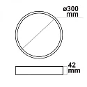 ISOLED LED Deckenleuchte PRO,rund, Ø 30cm, BAP geeignet, 30W, ColorSwitch 2700|3000|4000K, dimmbar, weiß