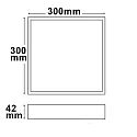 ISOLED LED Deckenleuchte PRO, eckig, 30x30cm, BAP geeignet, 30W, ColorSwitch 2700|3000|4000K, dimmbar, weiß
