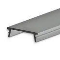 Zubehör für Profil SURF16 - Abdeckung COVER42, schwarz/matt, 25% Transluzenz, 200cm