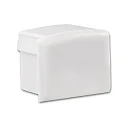Accessory for profile PURE12S - endcap (1 pc.), EC77W, white, closed