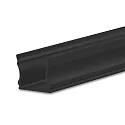 LED Aufbauprofil PURE12 S, Aluminium, 200cm, Schwarz RAL 9005