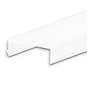 Accessory for profile HIDE SINGLE / DOUBLE / TRIANGLE / ASYNC / ANGLE / BOTTOM - cover COVER50, opal / satined, 200cm