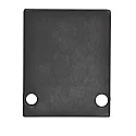 Accessory for profile HIDE SINGLE - aluminium endcap EC89B incl. screws, black RAL 9005