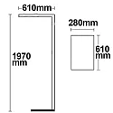 ISOLED LED Office Pro Stehleuchte Up+Down, starre Optik, 40+40W, mit Sensor, UGR<19, neutralweiß, Dimm-Regler, CH-Stecker