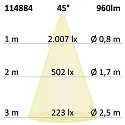 ISOLED LED Einbauleuchte Slim68 weiß, rund, 9W, neutralweiß, dimmbar