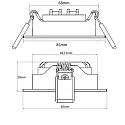 ISOLED recessed luminaire Slim68 MiniAMP IP40, dimmable 8W 850lm 3000K 45° 45° CRI 92