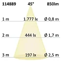 ISOLED recessed luminaire Slim68 MiniAMP IP40, dimmable 8W 850lm 3000K 45° 45° CRI 92
