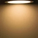 ISOLED LED Downlight, 18W, rund, ultra flach, silber, warmweiß, dimmbar