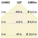 ISOLED LED Downlight, 18W, rund, ultra flach, silber, warmweiß, dimmbar