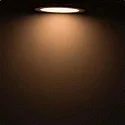 ISOLED LED Downlight, 12W, rund, ultra flach, silber, warmweiß, dimmbar