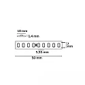 LED Flexband HEQ HIGHT BRIGHT, IP20, 160 LED/m, 24V, 17W, CRi >90, dimmbar, 2700K