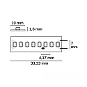 ISOLED LED Flexband HEQ HIGHT BRIGHT, IP20, 240 LED/m, 24V, 22W, CRi >90, dimmbar, 2700K