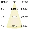 ISOLED recessed luminaire Slim68 MiniAMP IP40, dimmable 8W 960lm 4000K 45° 45° CRI 92