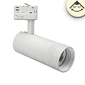 LED 3-Phasen Spot-Strahler, IP20, 24W, fokussierbar 20°-55°, CRi>90, kardanisch, schaltbar, 3000K 2250lm, weiß matt