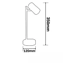 ISOLED desk lamp swivelling, rotatable, with switch GU10 IP20, black 