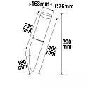 ISOLED Außenwandleuchte, IP44, inkl. E27 LED 9W 3000K 800lm, Edelstahl / Abdeckung satiniert, ohne Sensor