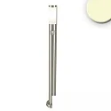 Pollerleuchte 1100, IP44, 110cm, inkl. E27 LED 9W 3000K 800lm, Edelstahl, mit PIR Bewegungssensor