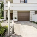 ISOLED bollard lamp 1100 cylindrical, with sensor, switchable E27 IP44, stainless steel 