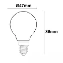 ISOLED LED drop lamp ILLU set of 3, switchable E14 4W 400lm 2700K 360° CRI 80-89 