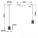 ISOLED Hängeleuchte INFINITY SINGLE ROUND 1-flammig, 160cm Kabel, 1x E27 (exkl.), Stahl, schwarz