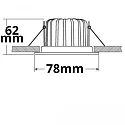 ISOLED Outdoor LED Einbaustrahler SYS-68 MiniAMP, IP65, 24V DC, CRi> 90, dimmbar, exkl. Cover, steckerfertig, 8W 4000K 1025lm 60°