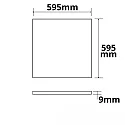 ISOLED LED panel HCL LINE 600 for VDU workstation, DALI controllable, tunable white, 42W 4400lm 2700-5700K 120° 120° CRI 90-100