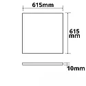 ISOLED LED panel HCL LINE 625 for VDU workstation, tunable white, 42W 4400lm 2700-5700K 120° 120° CRI 90-100