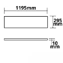ISOLED LED Panel HCL LINE 1200, UGR<19 4H/8H, 120 x 30cm, 240V AC, 42W 2700-5700K 4400lm 120°, CRi >90, DALI DT8
