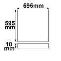 LED panel BACKLIGHT LINE 625 for VDU workstation, DALI controllable, dimmable 36W 3800lm 4000K 120° 120° CRI 90-100
