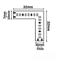 ISOLED Eckverbindung für MiniAMP Flexband CRI919/940, 1.5W, IP20, 24V, 15W 1900-4000K (Tunable White) 150lm 120°, CRi >90, dimmbar