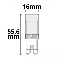 ISOLED plug-in socket lamp 32SMD switchable G9 4W 410lm 3000K 270° CRI 80-89 