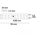 ISOLED LED HEQ Flexband, IP20, 24V DC, 6W/m 200 lm/W, 180 LED/m, dimmbar, 500cm / Breite 1.0cm, 3000K